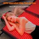 2570 LEDs Dual Full Body Red Light Therapy Mat, Red Light Therapy Blanket, 2570pcs 2in1 LEDs(660nm& 850nm), Premium Leather, Adjustable Timer & Intensity