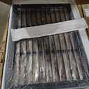 Lyromix 48'' XXL Dog Crate Furniture with Rotating Feeder, Large Wooden Crate End Table, Heavy Duty Indoor Kennel Cage for Medium to Large Dogs, Grey