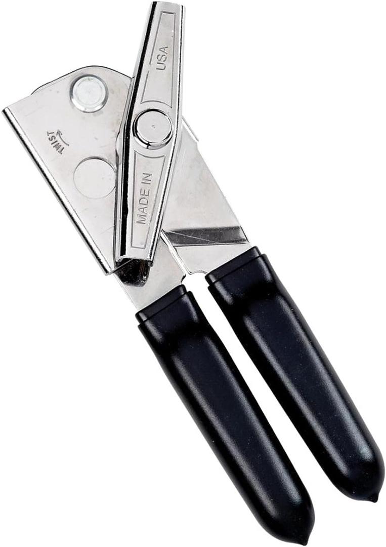 Deluxe Can Opener with Black Grips