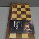 AMEROUS 15 Inches Magnetic Wooden Chess Set - 2 Extra Queens - Folding Board - Pieces Storage Slots, Handmade Portable Travel Chess Game - Beginner Chess Set for Kids, 6 up Age