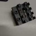 Flashlight Mount, 25mm Tube Clamp with Picatinny Round Rail Mount, Durable Flashlight Holder for Outdoor Use