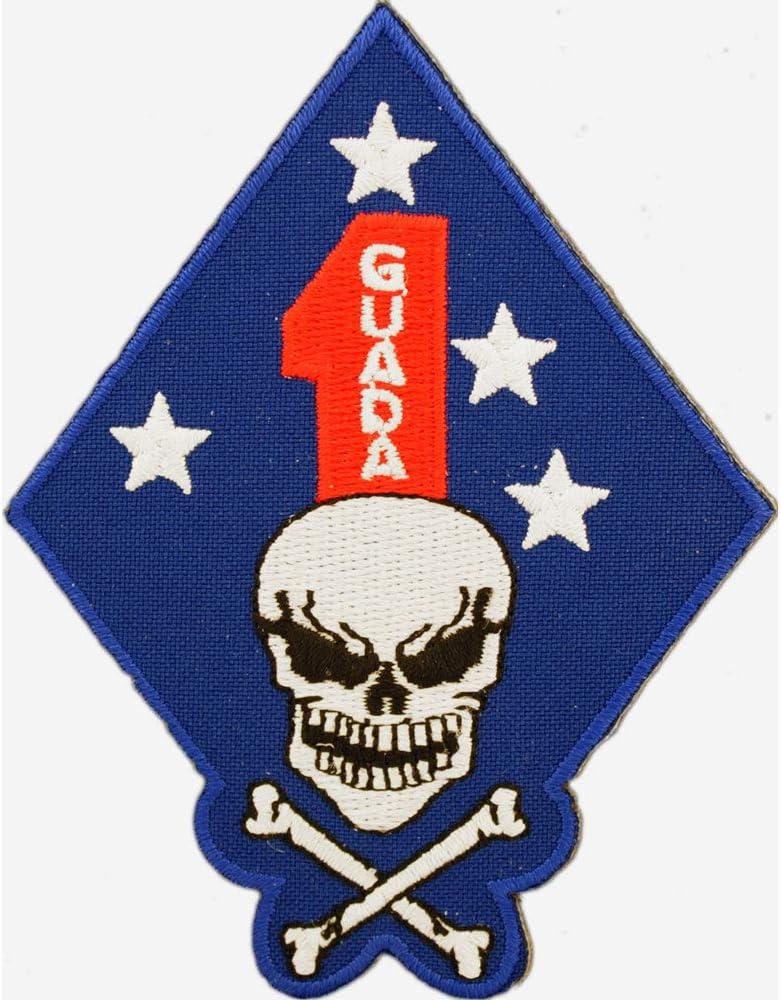 Officially Licensed United States Marine Corps USMC, 1st Marines Guadalcanal Campaign Patch, with Iron-On Adhesive