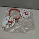 Needzo Reindeer Mouse Ear Headband with Sparkly Red Stars, Holiday Party Costume Accessory for Women or Girls, One Size Fits Most