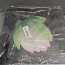 Bathroom decoration, lotus decoration, canvas printing, wall decoration, lotus pictures, colorful flowers, black and white background wall art, plant picture design, living room bedroom frame wall art (12 x 12 inches - 4 pack)