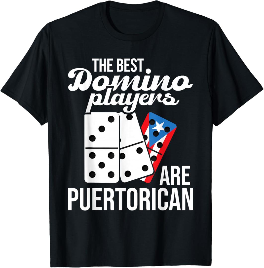 The Best Domino Players Are Puertorican - Dominoes Lover T-Shirt, S
