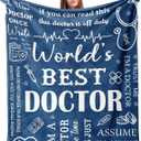 Gifts for Doctors, Doctor Gift for Women/Men, Best Doctor Ever Gifts, Appreciation/Retirement/Thank You Gift for Doctors Blanket 60 x 50
