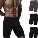 5Mayi Mens Underwear Cotton Boxer Briefs 9 Inch Long Leg Boxer Briefs for Men Pack