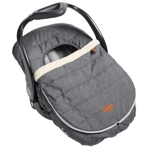 JJ Cole Baby Car Seat Cover, Blanket-Style Baby Stroller & Baby Carrier Cover, Heather Gray (One Size (Pack of 1))