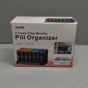 Monthly Pill Organizer 2 Times a Day - 28 Day Pill Box AM PM, Daily Medicine Organizer for Vitamins, Supplements, Medications - Large Travel-Friendly 4 Week Pill Case for Home & Travel