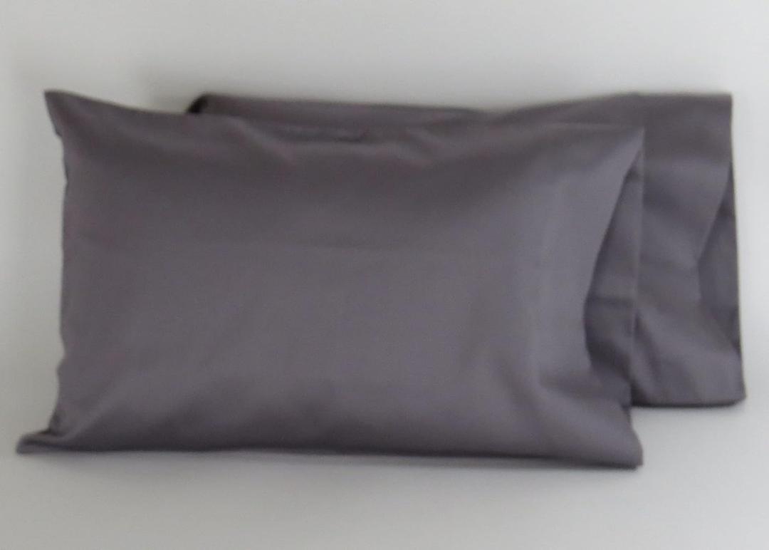 AB Lifestyles 2 Pack 13x19 Charcoal 300 Thread Count 100% Cotton Travel Pillowcase Go Anywhere Toddler Size Made in The USA