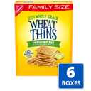Wheat Thins Reduced Fat Snacks, Whole Grain Wheat Crackers, Bulk Snack Crackers, Family Size, 6 - 12.5 oz Boxes (EXP 04/17/26)