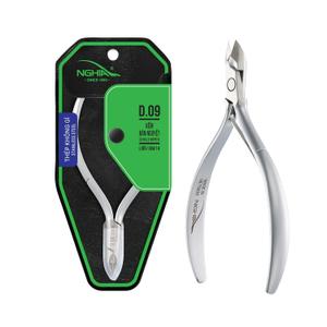 NGHIA Cuticle Nipper - D-09 JAW 14 | Stainless Steel | Durable and Sharp | Ergonomic Design | Grey Plated | Ideal for Salons and Home Use (Jaw 14 (5.5 - 6.5 mm))