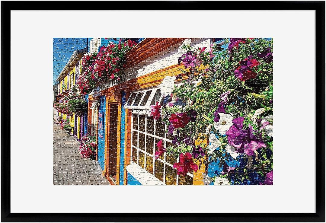 MCS 20x30 Puzzle Frame for Finished Puzzles, Black Vertical & Horizontal Wall-Mounted Large Picture Display for Preservation (1-Pack)