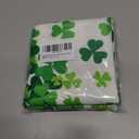 St Patricks Day Pillow Covers 18x18 Set of 2 Green Shamrock Saint Patricks Day Decorative Throw Pillow Cover Cotton Cushion Case for Sofa Couch Farmhouse Indoor Outdoor Decorations