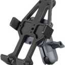 Motorcycle Phone Holder Rotating Adjustable Aluminum Alloy Handlebar Cell Clip Compatible With ATV/UTV Bike Bicycle Motorbike(CPC-05T6(M10))