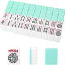 American Mahjong Tiles (1.2,Tiles Only), 166 American Mahjong Tiles with Light Green Color