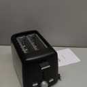 Amazon Basics 2 Slice Toaster, Extra Wide Slots for Bagels and Specialty Breads, 7 Browning Levels, Removable Crumb Tray, Defrost/Cancel/Bagel Buttons, 800W, Black & Silver