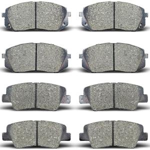 Front Rear Brake Pads Compatible with 2018-2020 Hyundai Elantra GT,2022 For Kona,For 2019-2021 Veloster,For 2021-2022 Kia Forte,For 2000-2022 Forte5,For 2016-2020 Optima,For 2017-2018 Soul&Soul EV