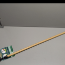 PlantSpawn Manual Stand Up Weed Puller Tool 44" with Long Bamboo Handle – Heavy Duty 4-Claw Wooden Head Weeder for Root Removal – Ergonomic Weeding Tool for Dandelion, Lawn, Yard & Garden Maintenance