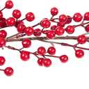 Christmas Berries Vine Garland 8.8FT Extra Long Berry Garland Artificial Hanging Vines Christmas Decorations Holiday Decor Wedding Party Favor (Red, 8.8 Ft)