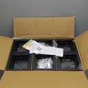 GreenLighting Modern Solar Post Cap Lights Fits 4x4 Wood, 4x4 & 5x5 PCV/Vinyl Outdoor Solar Powered Light, Fence Post, Landscaping, Deck, Garden- Bright LED, Waterproof Black 12 Pack