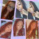 8Packs Faux Locs Crochet Hair 24Inch Crochet Locs,Ginger Soft Locs With Curly Ends Boho Faux Locs Crochet Hair for Black Women (Size: 24 Inch (Pack of 8)