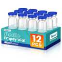 5ml Sterile Vials with Self Healing Injection Port and Sealing Cap, Glass Sterile Vials for Injections 12 PackEmpty Vial, No Liquid