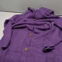 Taodou Women's Cardigan with Hood and Button Front Open Front M