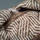 GarveeHome Washable 2.5x10 Kitchen Runner Rug, Easy Clean Geometri Rugs for Hallway Entryway, Indoor Outdoor Non Slip Rug Farmhouse Morden Carpet Door Mat Area Rug for Laundry Room Dark Brown