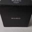 MIAMIO - 11 Inch, Set of 4 Dinner Plates/Ceramic Plate Set, Crockery Set - Modern Plates, Microwave and Dishwasher Safe - Oasis Collection (Black)