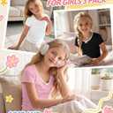 Custoneei 3 Pack Girls Short Sleeve Tees, 3-Color, 11-12 Years