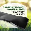 759-3830 742-04101 Mower Blades 42 inch Deck Compatible with MTD, Troy-Bilt, Cub Cad et LT1042 LT2042 LT2180 LT1018, Replaces with 742-3033 759-04081, 2 Pack