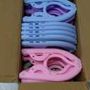 36 Pcs Travel Hangers Portable Foldable Travel Hanger Organizer, Plastic Cruise Ship Essentials Clothes Folding Hangers for Camping Flying RV Europe Vacation Essentials Suitcase, Brilliant Multi