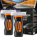 Car Oil Film Cleaner,Glass Emulsion Cleaner,Handle Oil Film Remover&Windshield Cleaner For Cars Window, Glass Emulsion, Crystal Clear View (1 Ounce (Pack of 2))