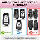 ACEBOY for Ford Key Fob Cover,Soft TPU Case for 2017-2025 Bronco F150 F250 F350 F450 F550 Mustang Explorer Escaper Edge Focus