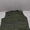Lisuhepeal Men’s Fishing Vest Summer Outdoor Work Safari Travel Photo Vest with Multi Pockets Size M