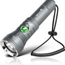 WINDFIRE Dive Lights Scuba Diving Flashlight, High-Powered Waterproof Flash Light with Power Indicator, 4 Modes, 12 Beam Angle, Underwater Scuba & Snorkeling Torch for Diving (Grey)