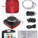 spnanma Wireless Trailer Lights Kit Magnetic, LED Wireless Tail Lights for Trailer with Strong Magnet and Rechargeable Battery, IP67 Waterproof, Portable Tow Light Set for Trucks, RVs, Boats, Campers