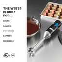 Waring Commercial Quik Stix Light Duty Stick Immersion Hand Held Blender, 7" Fixed Sealed Shaft, Steel Blade, 2 Speed, Professional Restaurant Foodservice Grade, 3 Gallon, 120V 100W, WSB35, Black WSB35 7" Shaft | 3 Gallon Capacity
