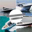 TSP-1 & TSP-2DP Transom Support Plate Kit for Top & Lower Bolt Holes 15"x2" & 12"x2" with 10" Hole Spacing 3/8" Thick Cast Aluminum 2-Pack Marine Boat Reinforcement Secure Fit