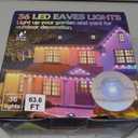 VCOKEN Permanent Outdoor Lights, 63.6ft with 36LED Outdoor Christmas Lights with App Control Remote, DIY Scene Modes Eaves IP65 Waterproof Light for Christmas, Holiday, Decor, Garden Decor