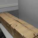 Black Ceiling Fan without Light: 100 Inch Outdoor Fan No Light Aluminum Blade - Industrial Large Ceiling Fan with Remote for Shop Garage Patio 6 Speeds Timer