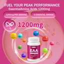 5 x EAA Capsules 1200mg, Amino acids Supplement for Women&Men- Essential Amino Acids - Non-GMO, Gluten Free, Vegan,90 Capsules