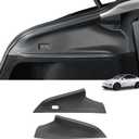 LUCKEASY Rear Trunk Side Up Layer Protective Cover for Tesla Model Y Juniper 2025 2026 New 5 Seat Cargo Left & Right Panel Protection Double-Sided Tape Cargo Side Protect Mat TPE Black