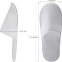 UrbanRoots 28 Pairs Disposable Slippers For Guests,Bulk Slippers For Hotel,Spa,Travel,Shoeless Home,Spa Slippers With Pouch,Non-Slip(White) house slippers for guests (White)