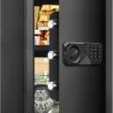 3.4 Cubic Feet Large Safes for Home Use Fire and Water proof, Digital Security Safe with Key and Combination, Home Safes Water and Fireproof for Firearm Medicine Money Valuables