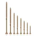 #14 Deck Screws 6 Inch Exterior Decking Wood Screws Heavy-Duty Outdoor Torx Drive Head,Bronze Rust Resistant Epoxy Coated for Timber,Fence,T30 Star Bit (2.5Ib,57Pcs)