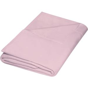 ZPECC Twin Flat Sheet Only 1 Pack, Durable Pink Top Bed Sheets Hypoallergenic Soft Brushed Microfiber Color-Coded Label, 66"x96"