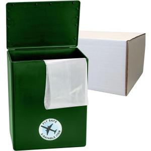 CarrySafe TSA-Approved Travel Urn Kit  Guaranteed Fly-Safe Temporary Cremation Urn for Human Ashes  Personalized, Airline Friendly, 200 Cu in, Green Plastic with Travel Box