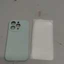 FireNova Designed for iPhone 15 Pro Case, Silicone Upgraded [Camera Protection] Phone Case with [2 Screen Protectors], Soft Anti-Scratch Microfiber Lining Inside, 6.1 inch, Mint Green